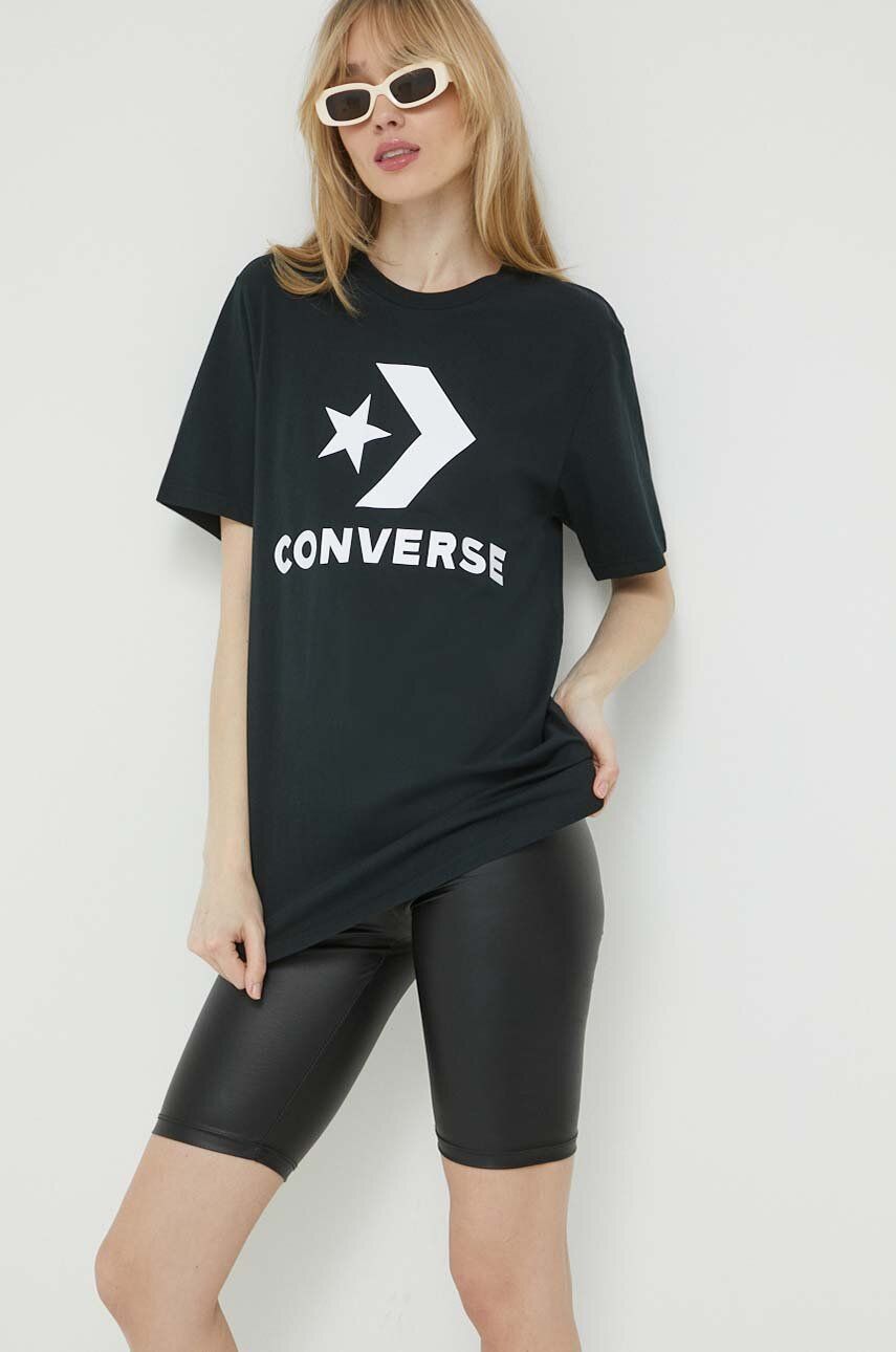 Majica Converse Large Logo St Chev Tee Črna | 10025458.A02, 0