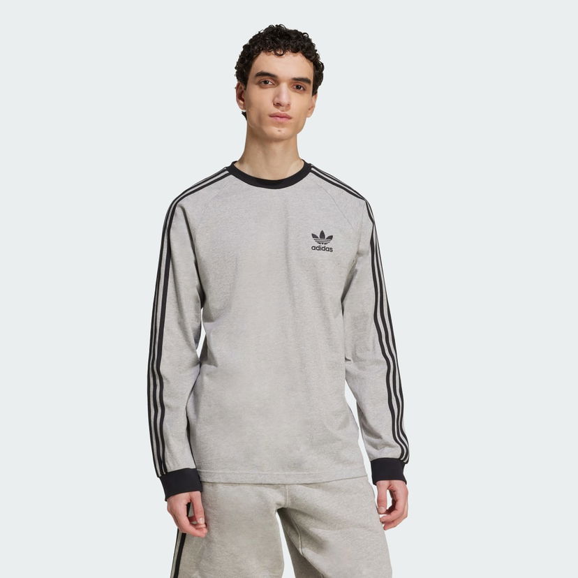 Majica adidas Performance Adicolor Classics 3-Stripes Long Sleeve T-Shirt Siva | JY1375