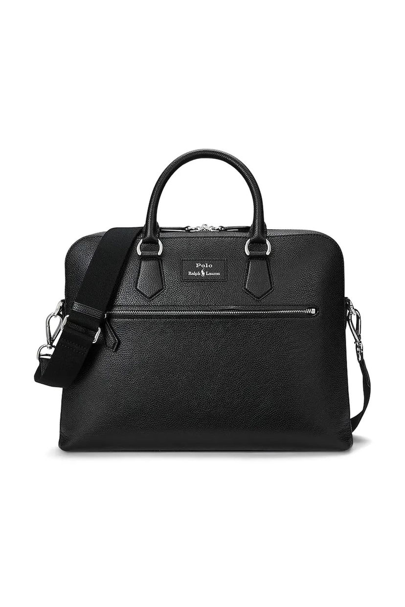 Nahrbtniki in torbe Polo by Ralph Lauren Polo Ralph Lauren Leather Briefcase Bag Črna | 405962458