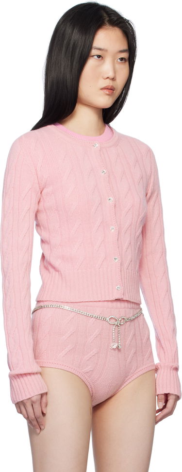 Pleteni pulover Blumarine Blumarine Wool & Cashmere Knit Cardigan Roza | P522M570A, 1