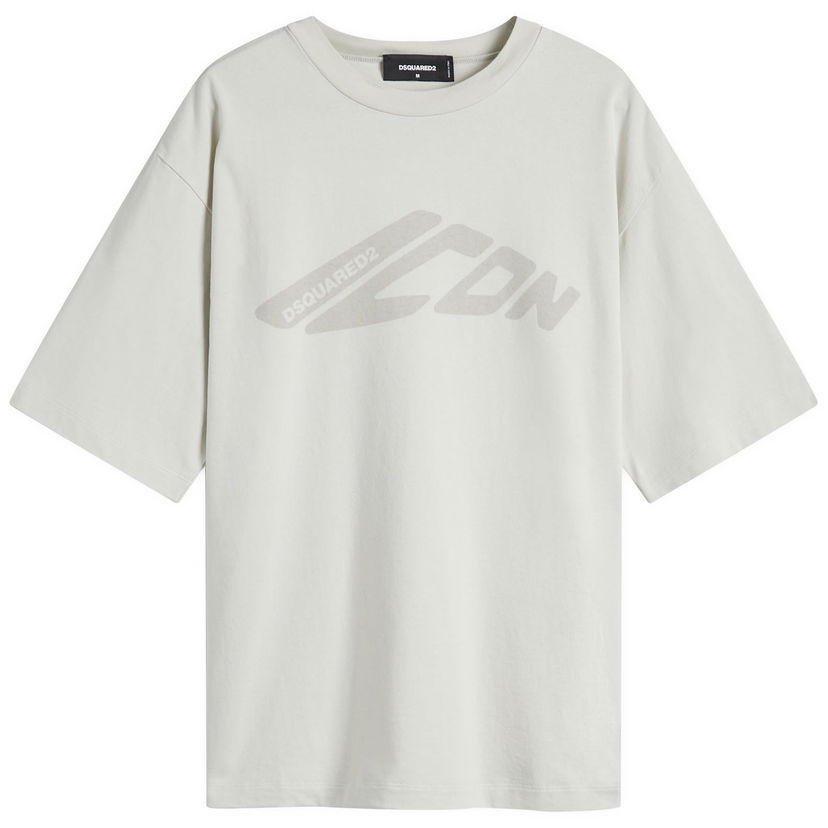 Majica DSQUARED2 ICON Loose Fit T-Shirt, Size Large Bež | S79GC0107-S24583-729