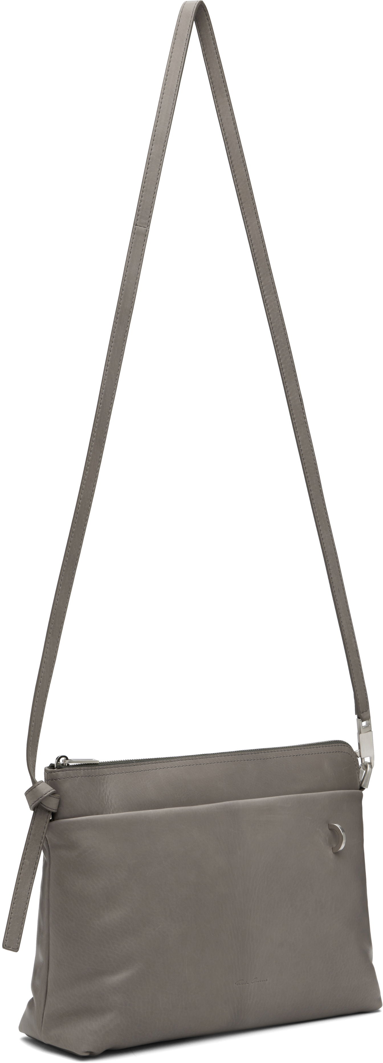 Torba za čez ramo Rick Owens Rick Owens Concordians Adri Flat Crossbody Bag Siva | RA02E0727 LCAPA, 1
