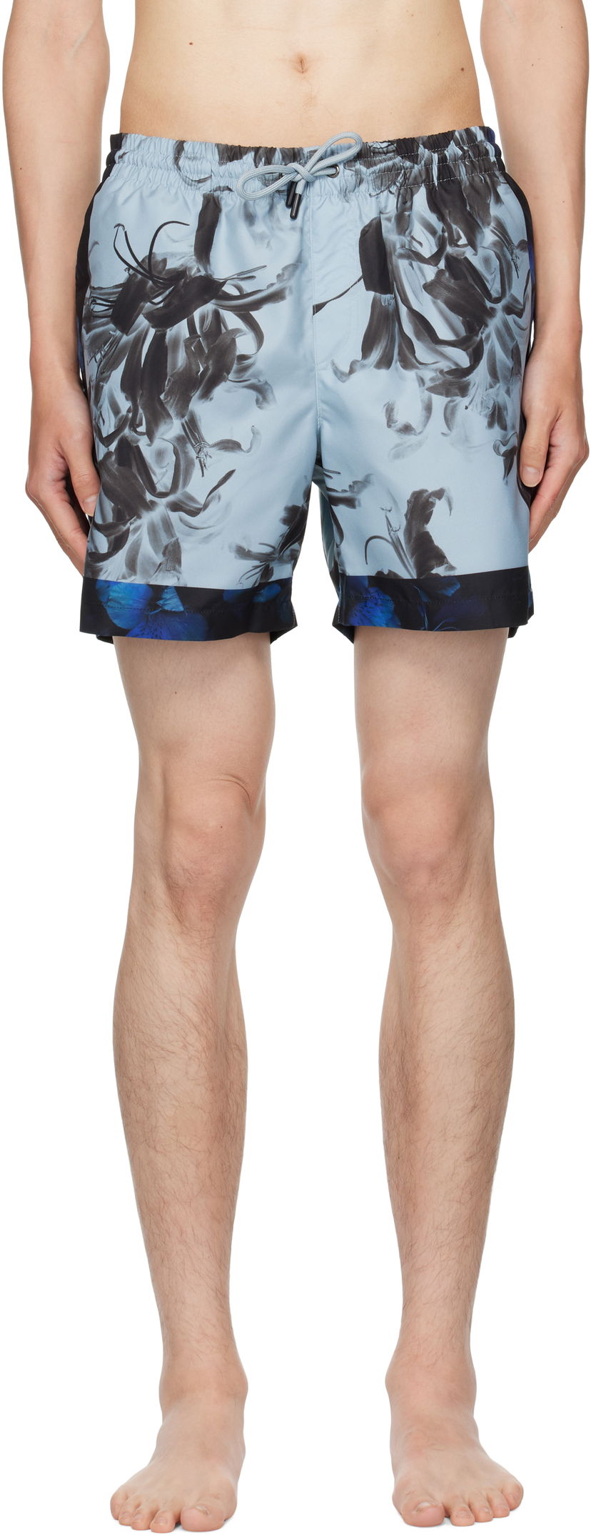 Kopalke Dries Van Noten Dries Van Noten Patterned Swim Shorts Modra | 252-022500-2270