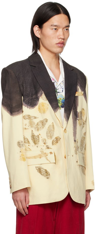 Jakna Feng Chen Wang Feng Chen Wang Plant-Dyed Blazer Bež | FMS17JK11, 1