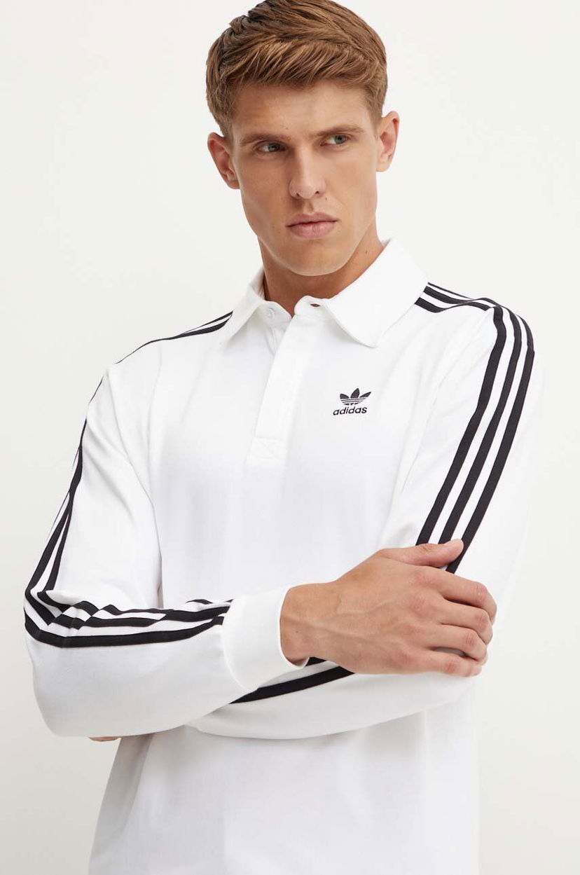 Majica adidas Originals Long Sleeve T-Shirt Bela | IZ2459