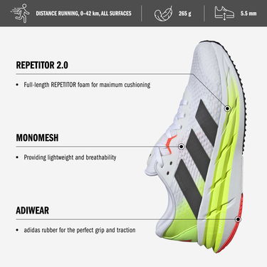 Superge in čevlji adidas Performance Adistar 3 Zelena | ji1241, 5