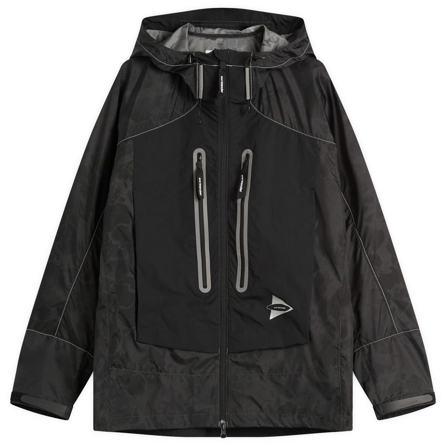 Jakna and wander and wander Collaboration Nylon Print Jacket, Size Large Črna | 5745121523-022, 1