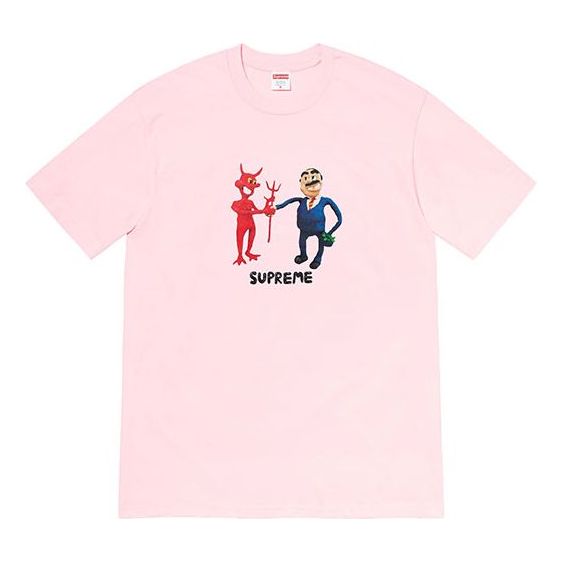 Majica Supreme Business Graphic T-Shirt Roza | SUP-SS23-183