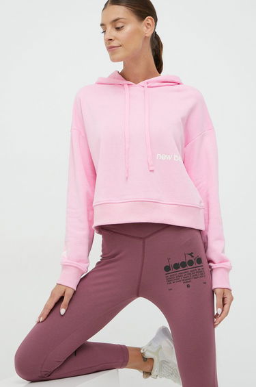 Pulover New Balance Essentials Hoodie Roza | WT23512OTP, 0