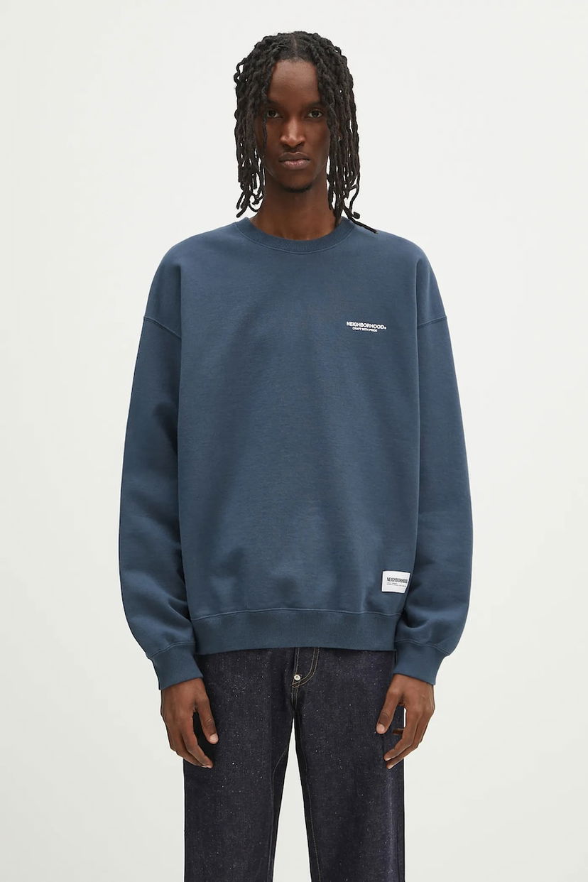 Pulover Neighborhood NEIGHBORHOOD Classic Sweat Shirt Ls Modra | 242FPNH.CSM01