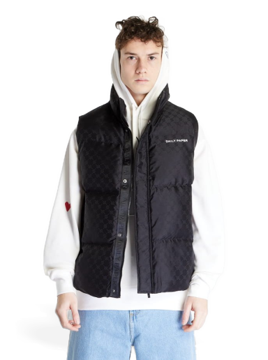 Telovnik DAILY PAPER Pondo Bodywarmer Monogram Vest Črna | 2311288
