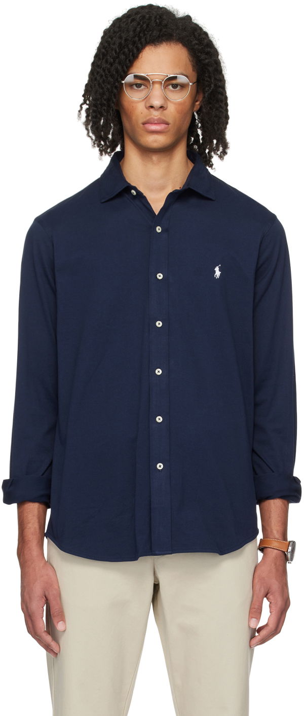 Srajce Polo by Ralph Lauren Embroidered Shirt Mornarica | 710899386003