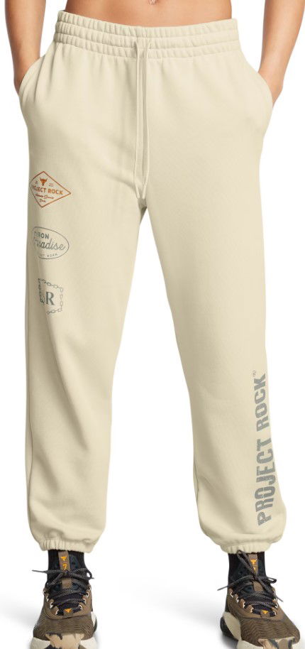 Trenirka Under Armour Project Rock Heavyweight Pants Bež | 1386445-273