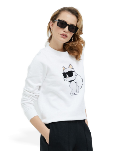 Pulover KARL LAGERFELD Sweatshirt Bela | 230W1802