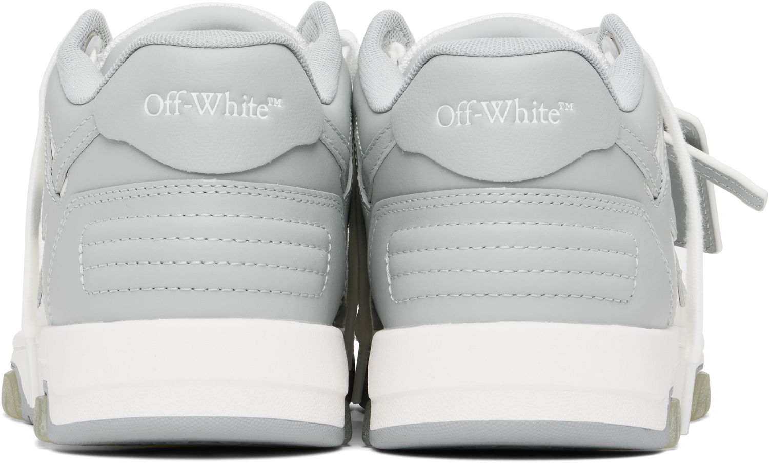 Superge in čevlji Off-White Out Of Office Calf Leather "White Grey" Siva | OMIA189C99-LEA007-0109, 1