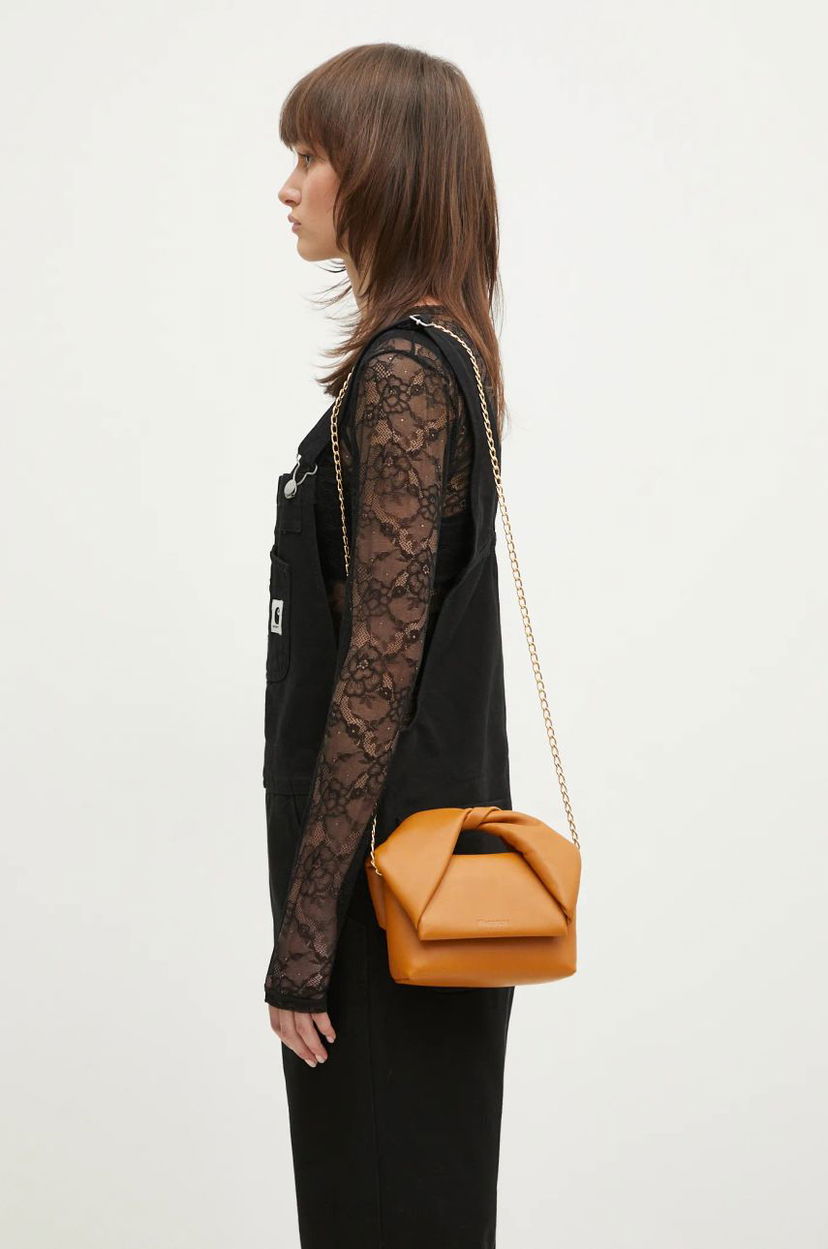 Torbica JW Anderson JW Anderson Small Twister Bag Rjava | HB0643.LA0088.604