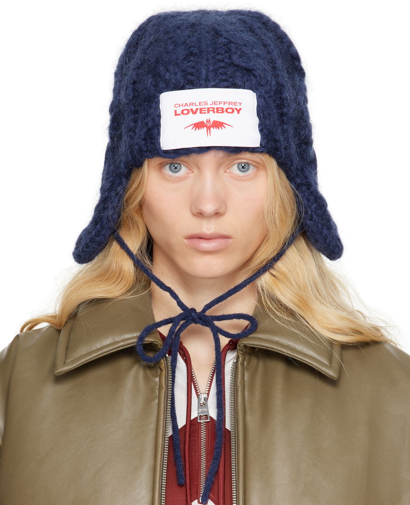 Beanie Charles Jeffrey Loverboy Charles Jeffrey LOVERBOY Chunky Aviator Beanie Mornarica | 54130202