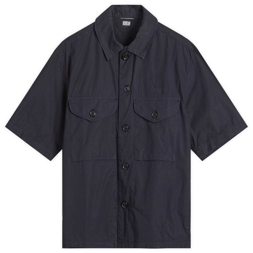 Srajce C.P. Company C.P. Company Boxy Short Sleeve Shirt Mornarica | 18CMSH236A-005328G-BLU