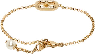 Zapestnica Valentino Valentino Garavani Oval Chain Bracelet with Pearl Kovinski | 6Y2J0S37UXM, 1
