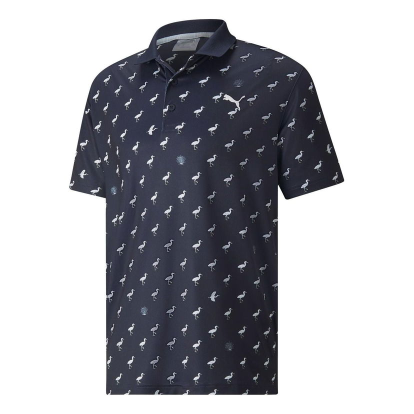 Polo majica Puma Egrets Print Polo Shirt Modra | 533794-02
