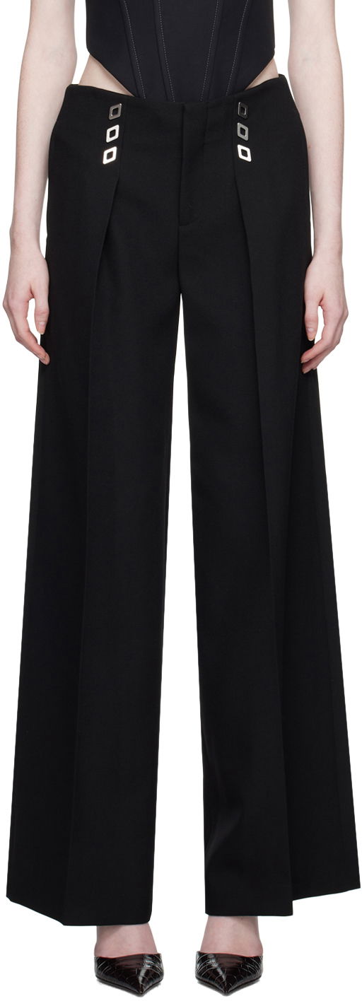 Hlače Dion Lee Diamond Stud Trousers Črna | C2160F23, 0