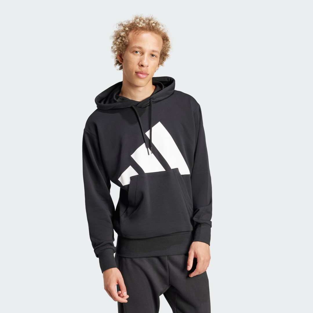 Pulover adidas Performance Essentials Big Logo Terry Hoodie Črna | IN6164, 0