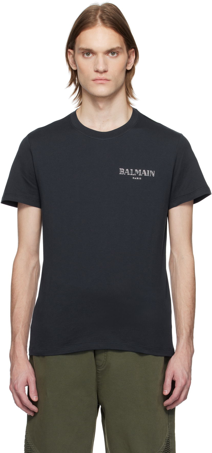 Majica Balmain Balmain Vintage Gel T-Shirt Črna | EH0EF000BC98