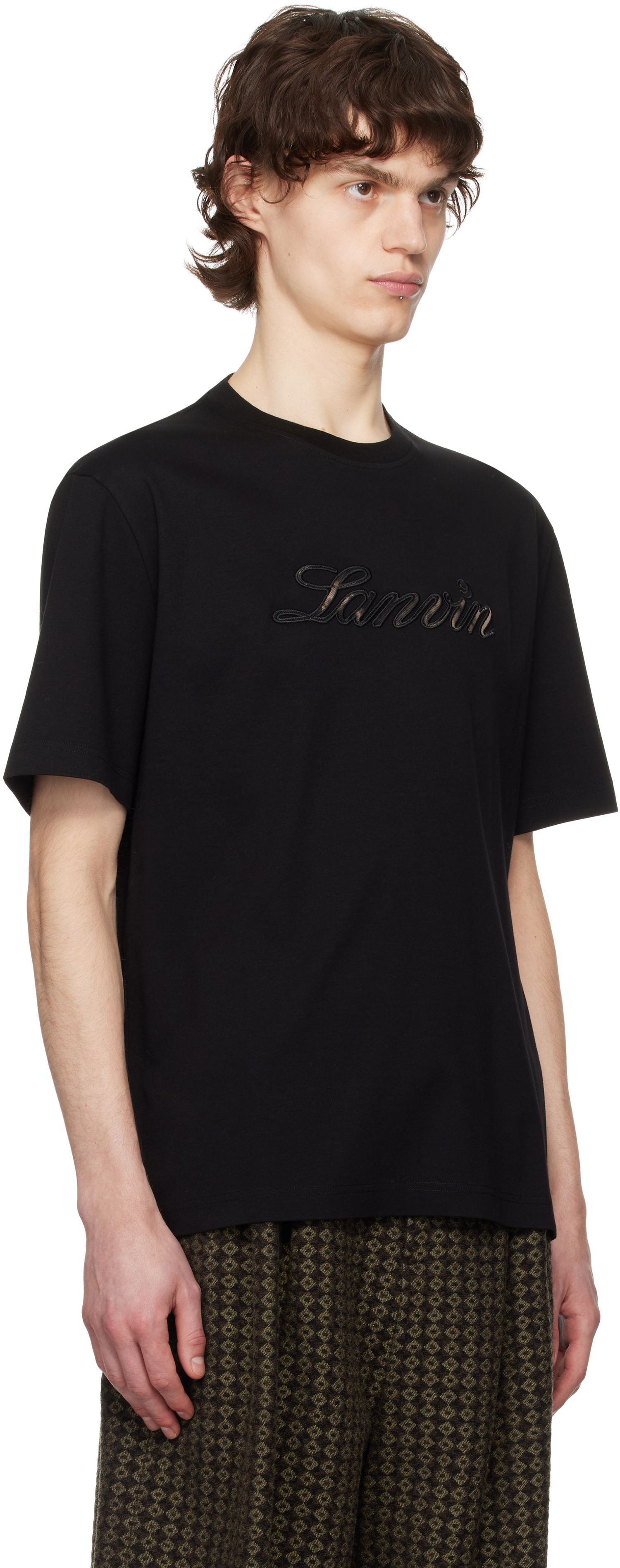 Majica LANVIN Lanvin Logo T-Shirt Črna | RM-TS0115-J171-P25, 1