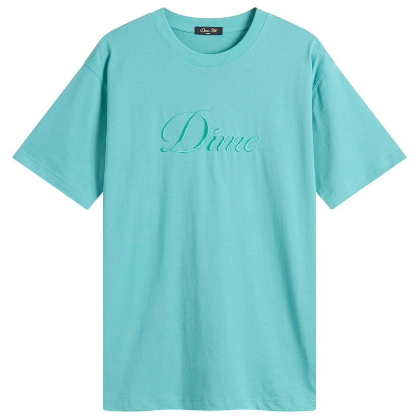 Majica Dime Dime Cursive T-Shirt, Size Large Turkizna | DIMEFA2574TEA