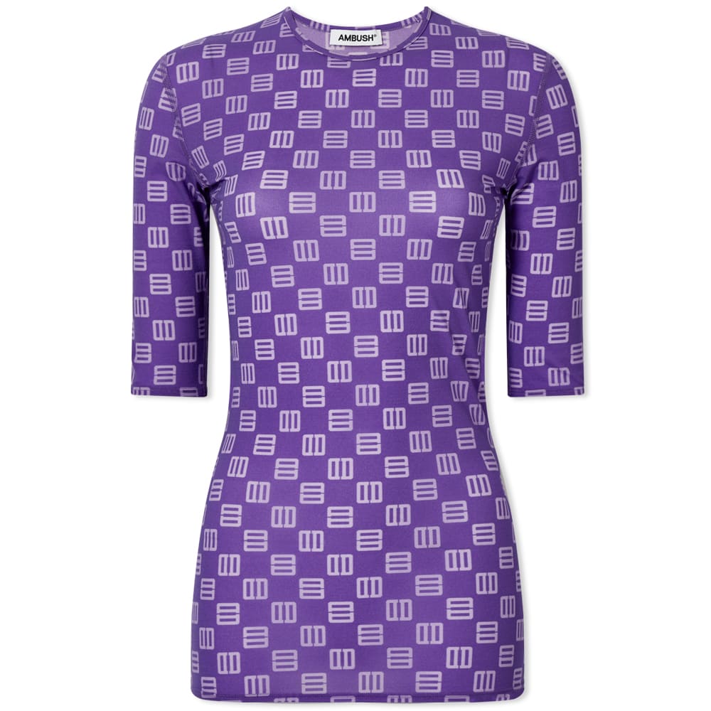 Majica Ambush Monogram Fitted Tee Lila | BWAA024S22JER0013536, 0