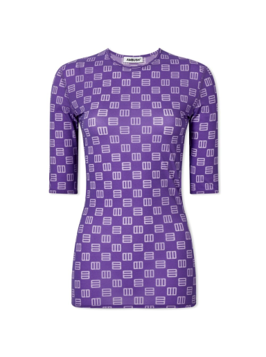 Majica Ambush Monogram Fitted Tee Lila | BWAA024S22JER0013536