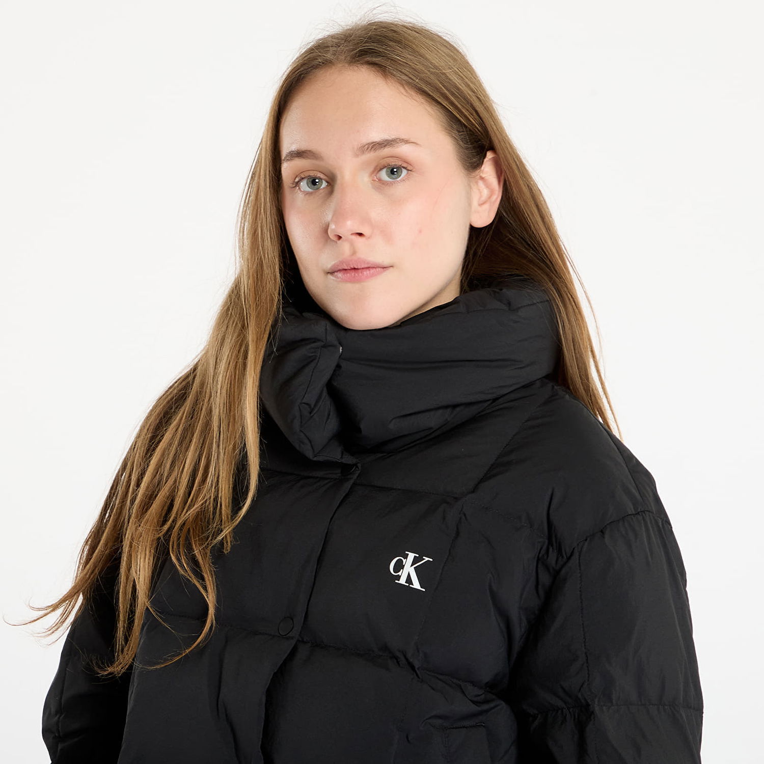 Puhovka CALVIN KLEIN Jeans Short Down Puffer Jacket Črna | LV044D521G UB1, 1