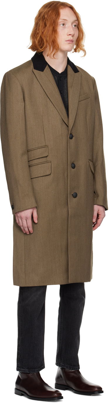 Plašči rag & bone Cambridge Wool-Blend Overcoat Rjava | MBW22H2336AMML, 1