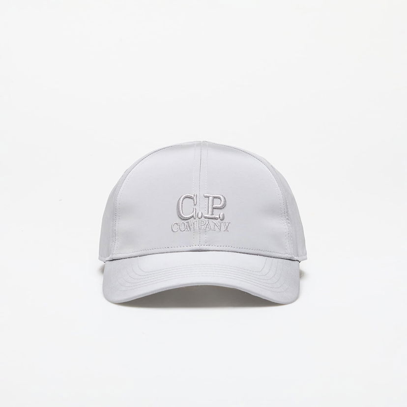 Kapa C.P. Company Chrome-R Logo Cap Drizzle Grey Siva | 16CMAC147A005904A-913