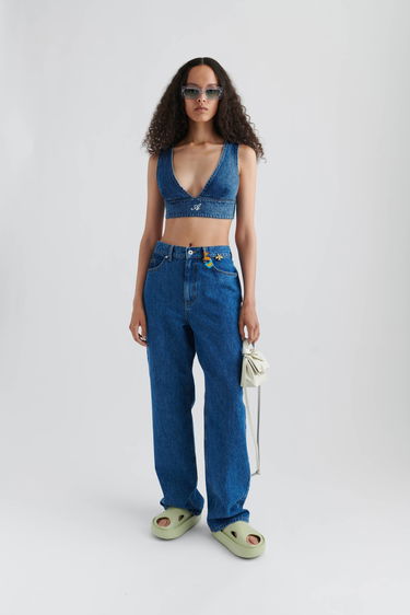 Krop-top AXEL ARIGATO Jules Denim Top Modra | A0903004, 4
