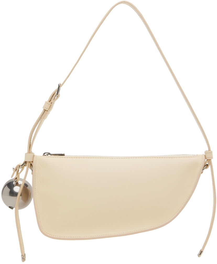 Torba za čez ramo Burberry Mini Shield Sling Bag Bela | 8075852