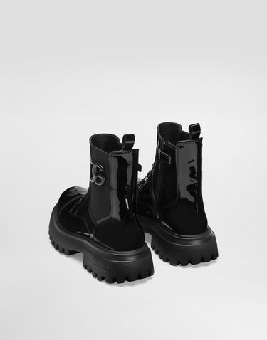 Modni dodatki Dolce & Gabbana Dolce & Gabbana Patent Leather Ankle Boots With Elastic Črna | D11360A9A8180999, 2