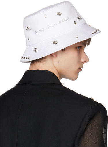 Klobuk Feng Chen Wang Feng Chen Wang Decorated Bucket Hat Bela | FUS15AC28W, 2