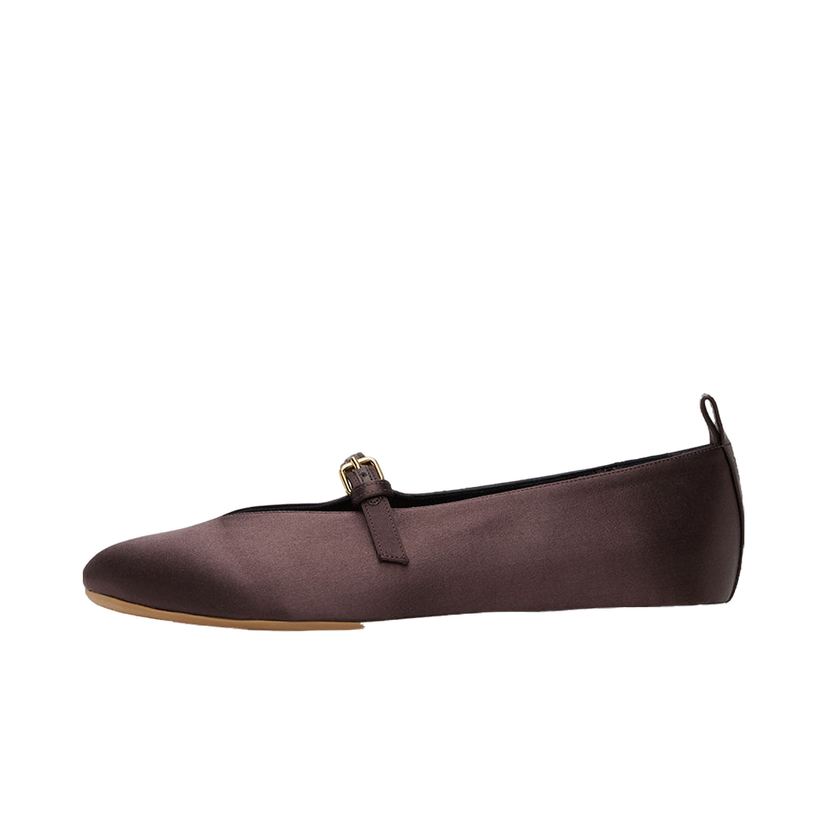 Superge in čevlji JW Anderson Satin Ballerina Flats Rjava | ANW43033B 20111