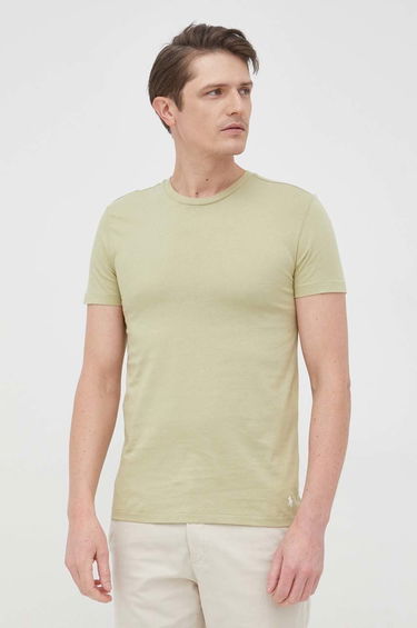Majica Polo by Ralph Lauren Crew Base Layer Tee - 3 Pack Zelena | 714830304013, 3