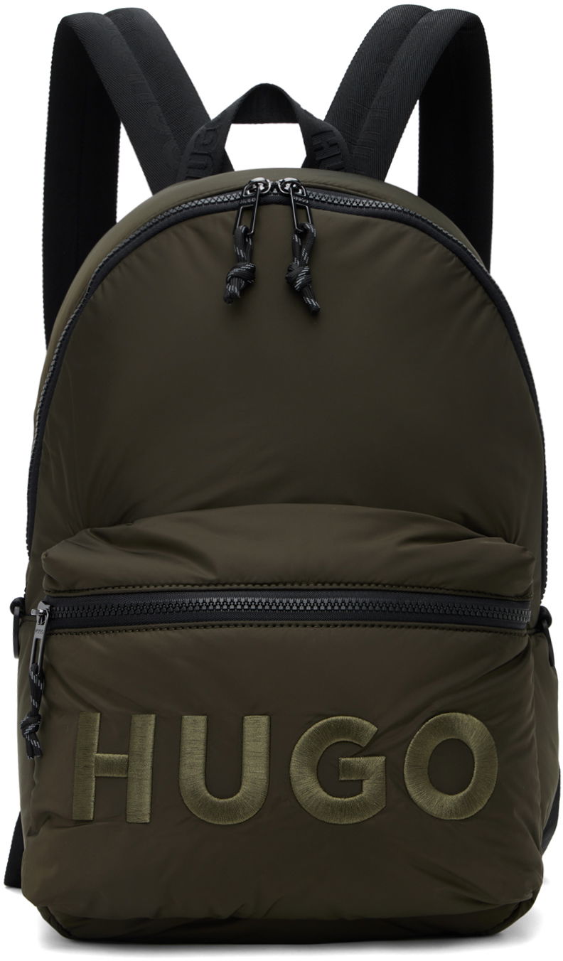 Nahrbtnik BOSS Embroidered Logo Backpack Zelena | 50529437