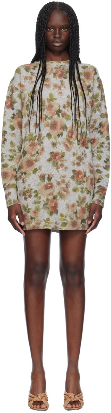 Obleke Blumarine Blumarine Floral Print Minidress Siva | A444A236A, 0