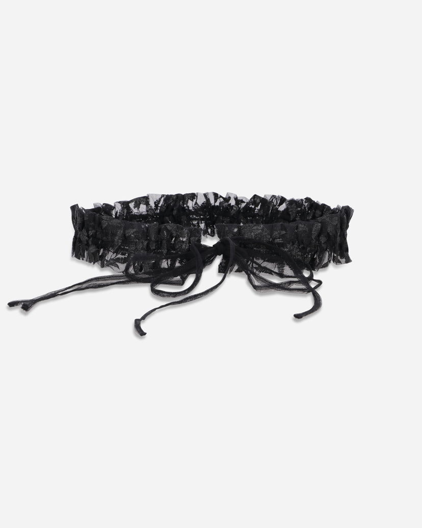 Pasovi OpéraSPORT Coralie Lace Waist Belt with Ties Črna | A40FW25  4