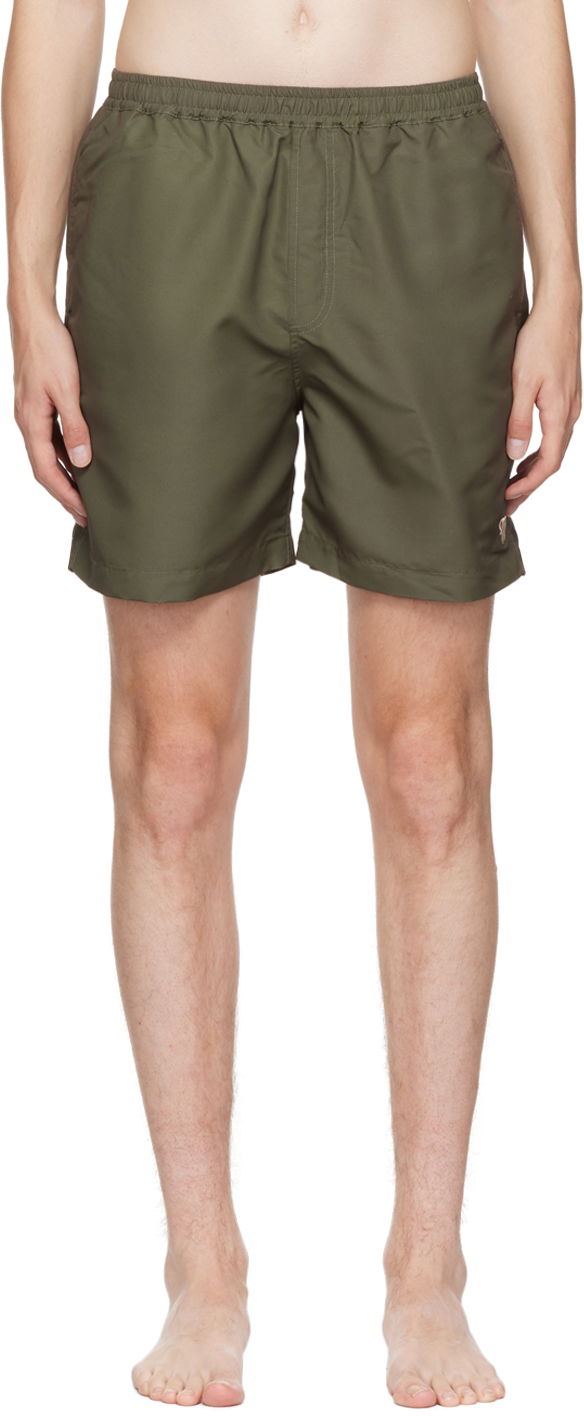 Kopalke Nanushka Solid Color Swim Shorts Zelena | NM22SWST00266