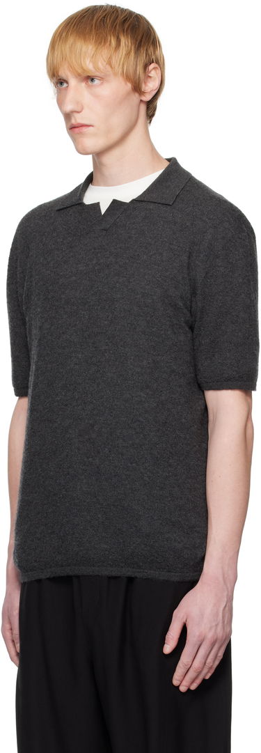 Pleteni pulover The Row The Row Isao Knit Polo Siva | 947-Y498, 3
