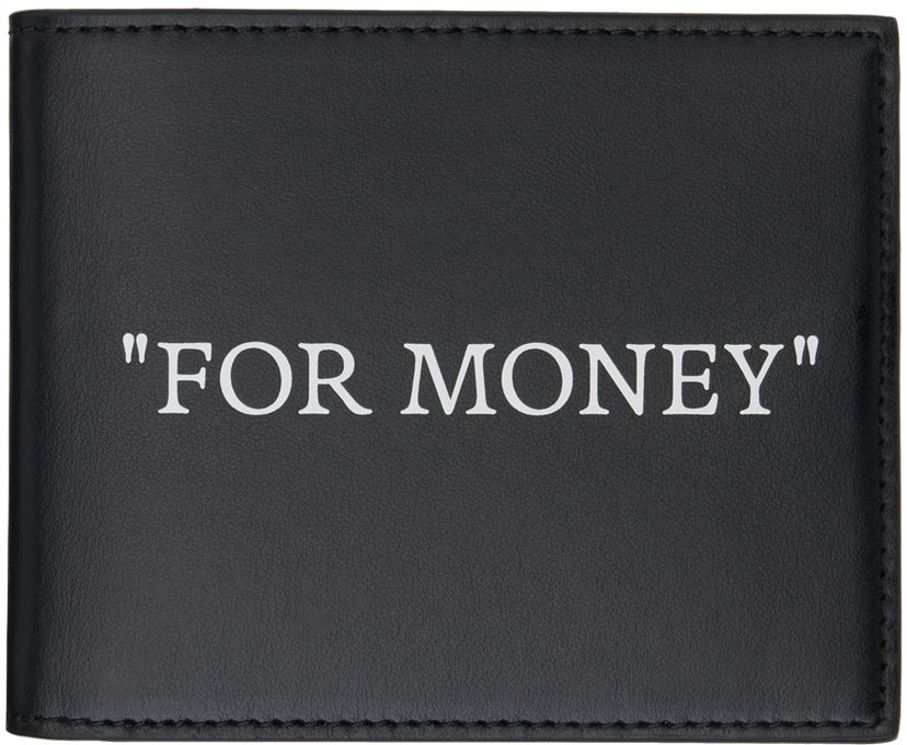 Denarnica Off-White Black Quote Bifold Wallet Črna | OMNC074C99LEA0011001