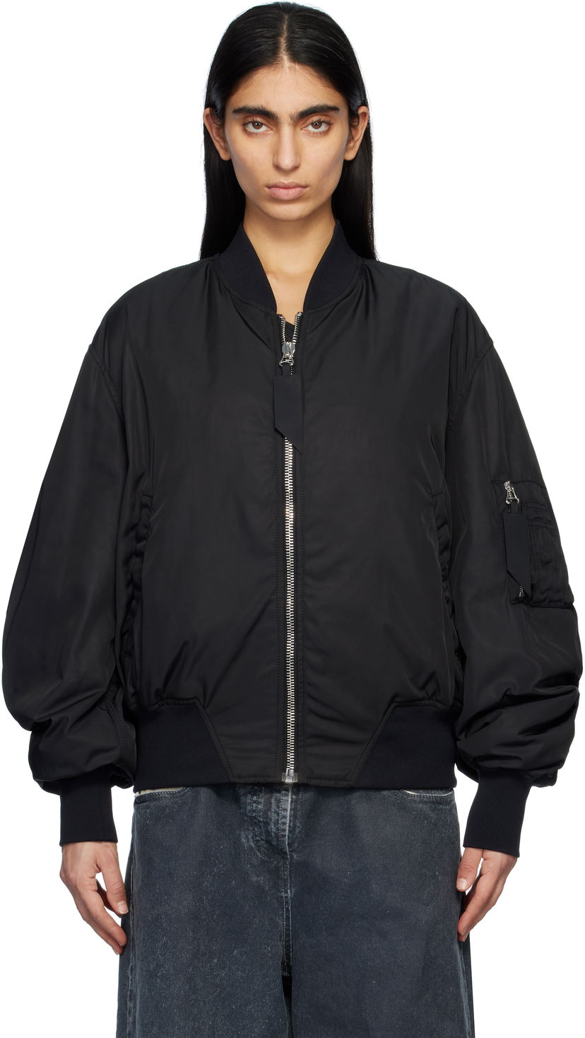 Bomber jakna The Attico Attico Anja Bomber Jacket Črna | 250WCB00070 PLL001AA