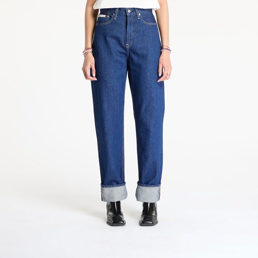 Kavbojke CALVIN KLEIN Calvin Klein Jeans High Rise Straight Jeans W30/L34 Modra | J20J225128 1AP