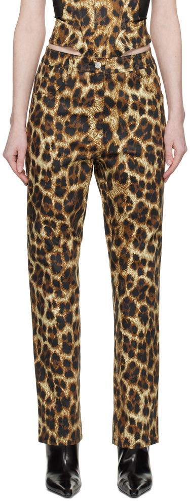 Kavbojke Miaou Miaou Junior Leopard Print Trousers Rjava | 1010SCNIK, 0