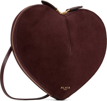 Torbica Alaïa ALAÏA 'Le Coeur' Suede Crossbody Bag Bordo | AA1P003CA577, 1